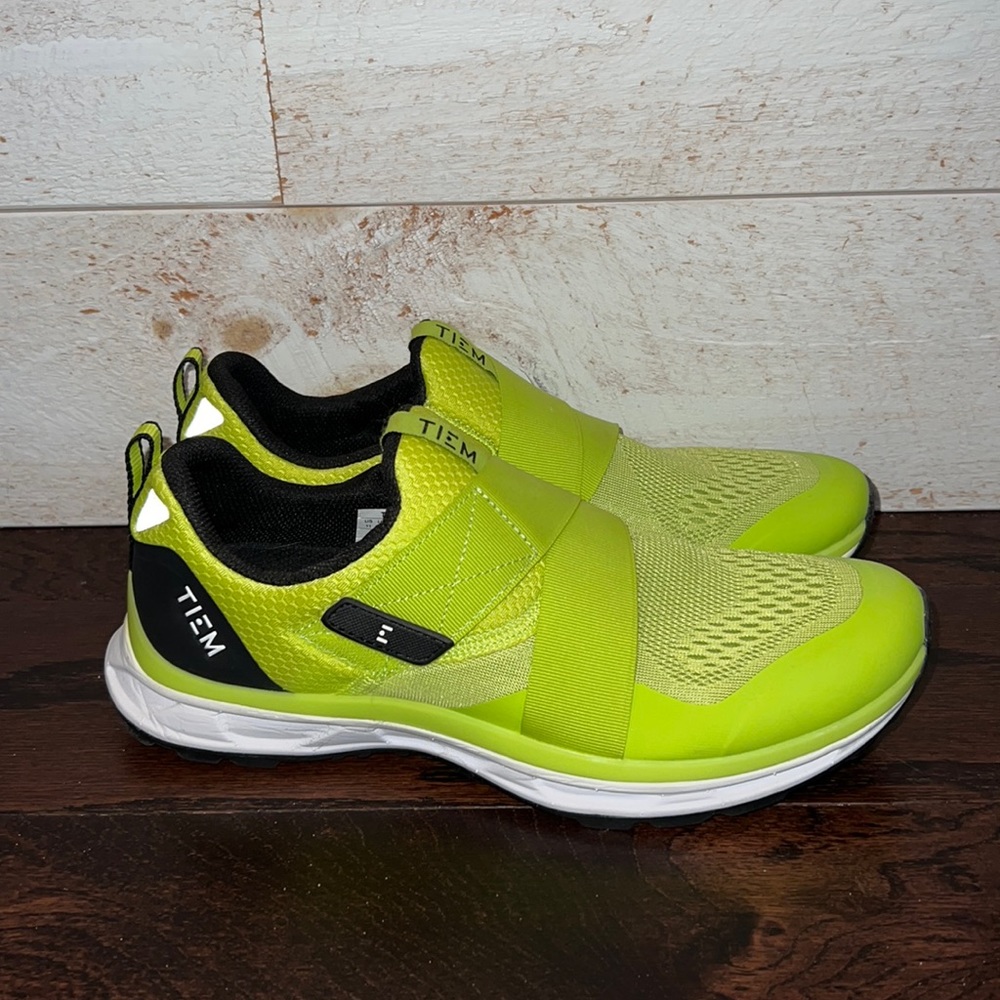 TIEM Women’s Slipstream Cycling Shoes with Cleats Bold Citron Size 11 LIKE NEW